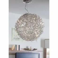 Lampes À Boules-Luminaires Holländer Suspension Holländer DIRIGIBILE Argenté, 20 lumières