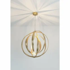 Lampes Dorées-Luminaires Holländer Suspension Holländer GEMMA LED Or, 2 lumières