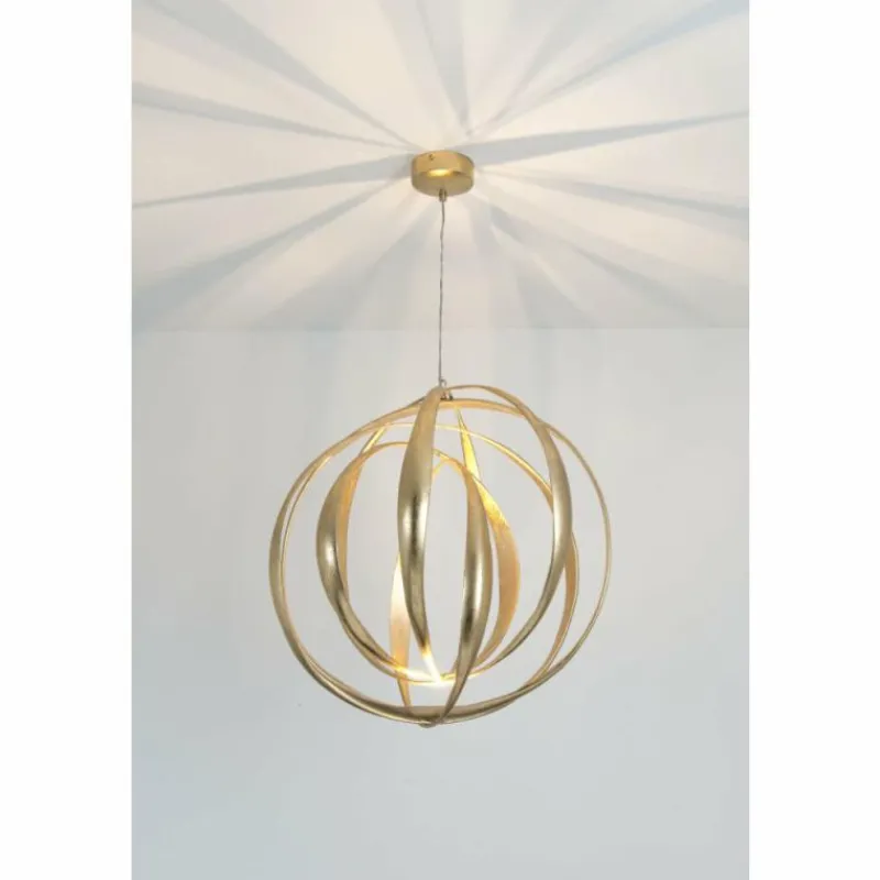 Lampes Dorées-Luminaires Holländer Suspension Holländer GEMMA LED Or, 2 lumières