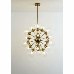 Luminaires Holländer Suspension Holländer MOLTIPLICATORE Or, Laiton, 18 lumières