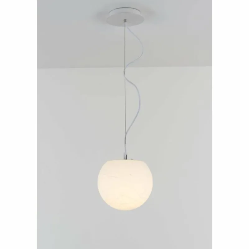 Lampes À Boules-Luminaires Holländer Suspension Holländer MOON Blanc, 1 lumière