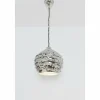 Lampes À Boules-Luminaires Holländer Suspension Holländer POMELO Argenté, 1 lumière