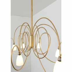Luminaires Holländer Suspension Holländer ROSASPINA OVAL Or, 6 lumières
