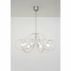 Luminaires Holländer Suspension Holländer ROSASPINTA GROSS Argenté, 8 lumières
