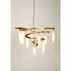 Luminaires Holländer Suspension Holländer SERPENTINEN SPIRAL Or, 9 lumières