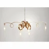 Luminaires Holländer Suspension Holländer SERPENTINEN GOLD Or, 6 lumières