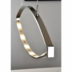 Luminaires Fischer & Honsel Suspension Honsel Lucy Chrome, Acier inoxydable, 6 lumières