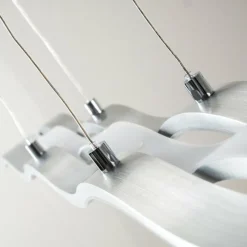 hofstein Suspension Hopedale LED Chrome, Nickel mat, 1 lumière* Éclairage Led