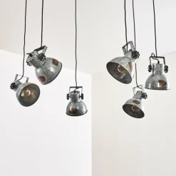 Luminaires Rustiques-hofstein Suspension Hora Argenté, 6 lumières