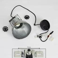 Lampes Industrielles-hofstein Suspension Hora Noir, 1 lumière