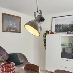 Lampes Industrielles-hofstein Suspension Hora Noir, 1 lumière