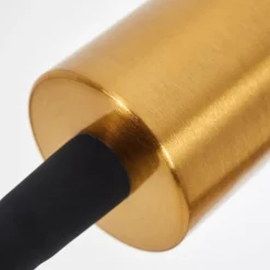 Lampes Dorées-hofstein Suspension Hovslund Noir doré, 6 lumières