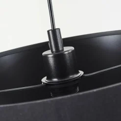 Lampes En Tissu-hofstein Suspension Huarate Noir, 1 lumière