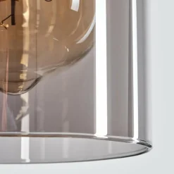 Suspension Verre Fumé-hofstein Suspension Hunouri Écru, 3 lumières