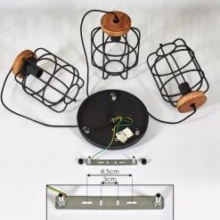 Lampes Vintages & Rétros-hofstein Suspension Husvik Noir, 3 lumières