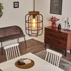 Lampes Vintages & Rétros-hofstein Suspension Husvik Noir, 1 lumière