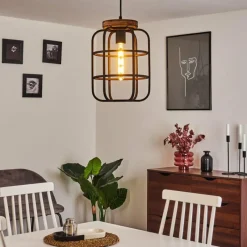 Lampes Vintages & Rétros-hofstein Suspension Husvik Noir, 1 lumière