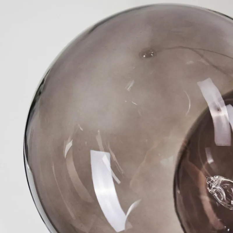 Suspension Verre Fumé-hofstein Suspension Hyco Chrome, 12 lumières