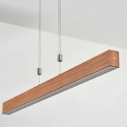 hofstein Suspension Hyllinge LED Chrome, Gris, 1 lumière