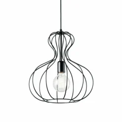 Luminaires Ideallux Suspension Ideal Lux AMPOLLA Noir, 1 lumière* Suspensions