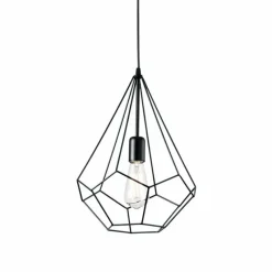 Luminaires Ideallux Suspension Ideal Lux AMPOLLA Noir, 1 lumière* Suspensions
