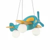 Lampes En Bois-Luminaires Ideallux Suspension Ideal Lux AVION-1 Multicolore, 3 lumières