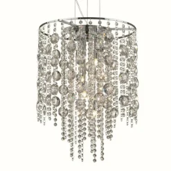 Luminaires Ideallux Suspension Ideal Lux EVASIONE Chrome, 8 lumières