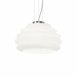Luminaires Ideallux Suspension Ideal Lux KARMA Chrome, 1 lumière