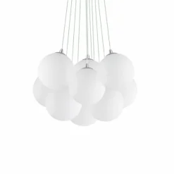 Luminaires Ideallux Suspension Ideal Lux MAPA Chrome, 11 lumières