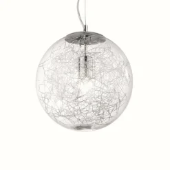 Luminaires Ideallux Suspension Ideal Lux MAPA MAX Chrome, 1 lumière