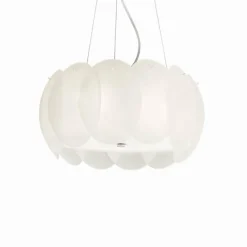 Luminaires Ideallux Suspension Ideal Lux OVALINO Blanc, 5 lumières