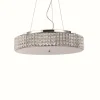 Luminaires Ideallux Suspension Ideal Lux ROMA Chrome, Aspect cristal, 9 lumières* Suspensions