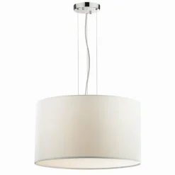 Lampes En Tissu-Luminaires Ideallux Suspension Ideal Lux WHEEL Blanc, 5 lumières