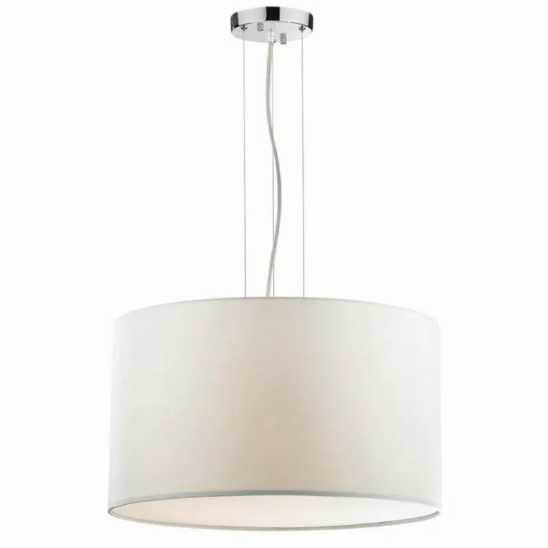 Lampes En Tissu-Luminaires Ideallux Suspension Ideal Lux WHEEL Blanc, 5 lumières