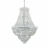 Luminaires Antiques-Luminaires Ideallux Suspension Ideallux DUBAI Chrome, 24 lumières