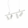 Luminaires Ideallux Suspension Ideallux DYNAMITE Blanc, 4 lumières* Suspensions