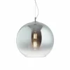 Suspension Verre Fumé-Luminaires Ideallux Suspension Ideallux NEMO Noir, 1 lumière
