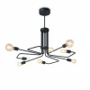 Luminaires Antiques-Luminaires Ideallux Suspension Ideallux TRIUMPH Noir, 8 lumières