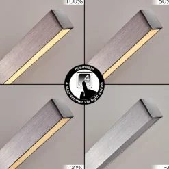 hofstein Suspension Ifo LED Aluminium brossé, 3 lumières