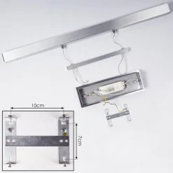 hofstein Suspension Ifo LED Aluminium brossé, 3 lumières