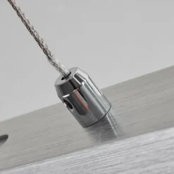 hofstein Suspension Ifo LED Aluminium brossé, 3 lumières