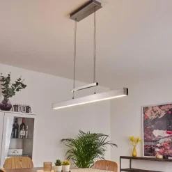 hofstein Suspension Ifo LED Aluminium brossé, 3 lumières