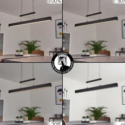 hofstein Suspension Ifo LED Noir, 1 lumière