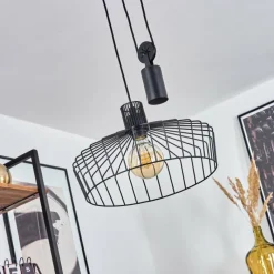 Lampes Vintages & Rétros-hofstein Suspension Ilihuli Noir, 1 lumière