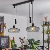 Lampes Industrielles-hofstein Suspension Ilihuli Noir, 2 lumières