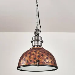 Lampes Industrielles-hofstein Suspension Ilvy Brun, 1 lumière