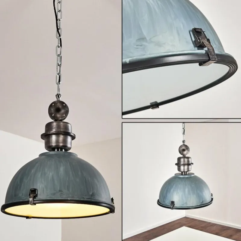 hofstein Suspension Ilvy Gris, Argenté, 1 lumière