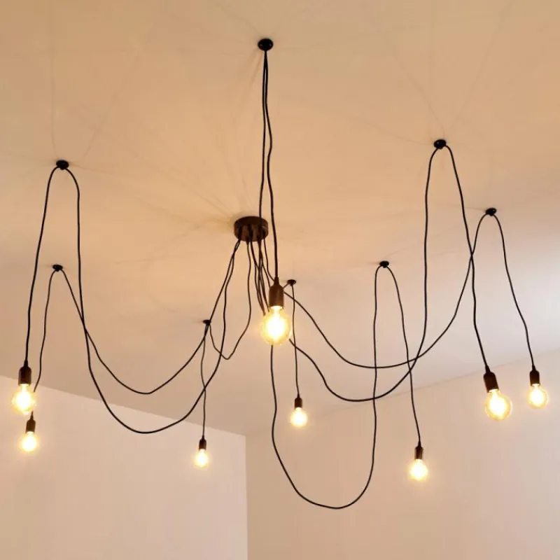 hofstein Suspension Imini Noir, 8 lumières