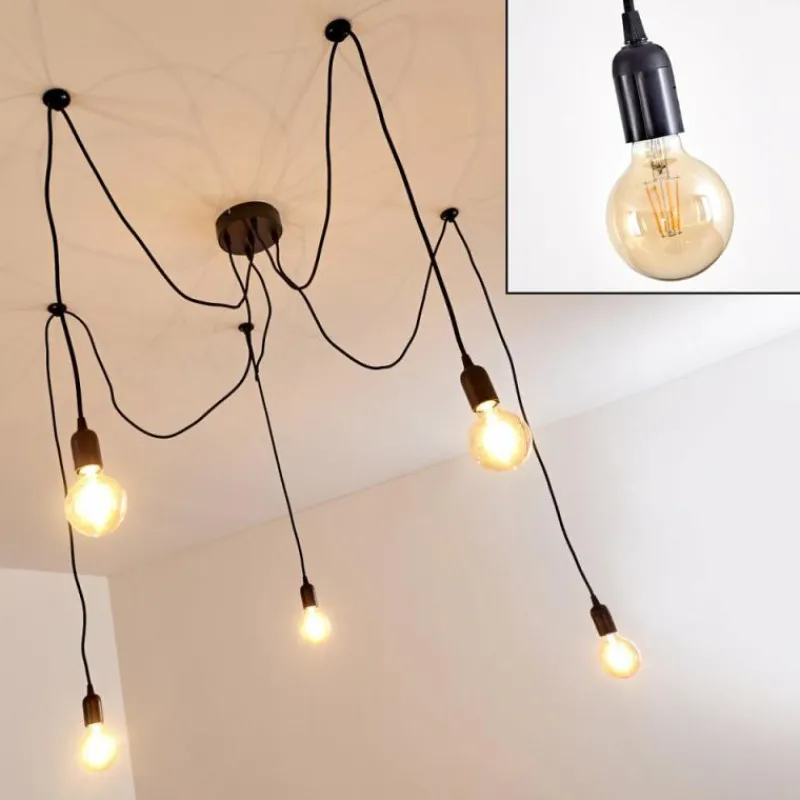 hofstein Suspension Imini Noir, 5 lumières