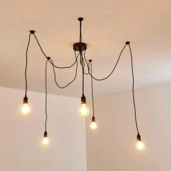 hofstein Suspension Imini Noir, 5 lumières